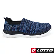 LOTTO 義大利 女 EASYWEAR 飛織輕走鞋-US5.5藍