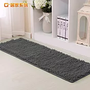 G+居家 超細纖維長毛走道地墊(40x130cm)時尚灰