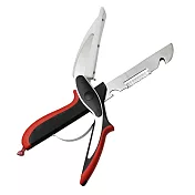 《創意生活家》7合1多功能廚用剪刀（加贈 三吸盤水槽廚餘便利架）