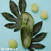 AIRWALK(女) -AB拖 EVA中性T字羅馬夾腳拖鞋US5羽衣甘藍綠