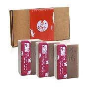 不垢-手工皂三入禮盒(沉香天竺葵)