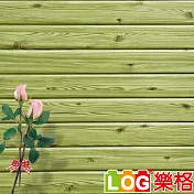 LOG樂格 3D立體木紋防撞美飾牆貼 -秋香綠 X5入(防撞壁貼/桌布/防撞墊)