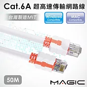 MAGIC 鴻象 CAT.6A 超高速傳輸網路線(圓線)-50M