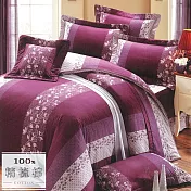 【幸福晨光】台灣製100%精梳棉雙人六件式床罩組- 微薰舞曲