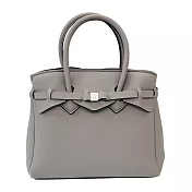 SAVE MY BAG 義大利品牌 MISS系列 棕灰色超輕量手提托特包