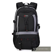 【US.STYLE】VA戶外朔溪防潑水戶外35L揹包(品味灰)