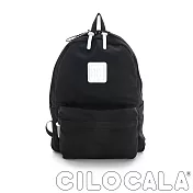 【CILOCALA】亮彩尼龍防潑水後背包 (大)黑色