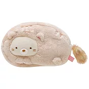 San-X 角落公仔暖暖貓咪日系列立體毛絨化妝包。羞羞貓