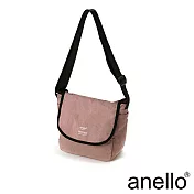 【日本正版anello】獨特混色花紋郵差小包 《淺粉色 NPI》
