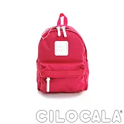 【CILOCALA】亮彩尼龍防潑水後背包 (小) 亮粉色