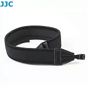 JJC單反單眼相機背帶DSLR相機減壓背帶彈性防滑揹帶NS-N(黑色/無字樣/寬版,寬約42mm,厚近6.5mm)