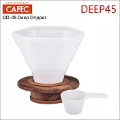 日本三洋 CAFEC DD-45深層咖啡濾杯組-附量匙.濾紙 3-7杯 (HG5568)