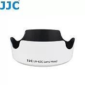 (白色)JJC副廠Canon遮光罩LH-63C WHITE適EF-S 18-55mm f3.5-5.6 f/4-5.6 IS STM相容Canon原廠EW-63C遮光罩