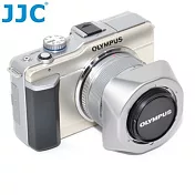 (銀色)JJC副廠Olympus遮光罩LH-J40(S)(相容奧林巴斯原廠LH-40遮光罩)適M.ZUIKO DIGITAL 14-42mm f3.5-5.6 II R