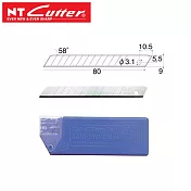 日本NT Cutter美工刀刀片替刃BA-160(10入;58度;合金工具鋼)適A-300P A-300GRP A-1P AD-2P PMGA-EVO1/2,AR2P