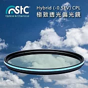 台灣STC抗靜電雙面AS奈米鍍膜CPL極致透光Hybrid超薄框-0.5EV 72mm偏光鏡(約65%透過率;保護鏡+偏振鏡2合1)