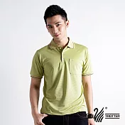 【遊遍天下】MIT台灣製男款抗UV涼爽吸濕排汗機能POLO衫(S108)2XL卡其