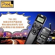 PIXEL品色Canon無線定時快門線遙控器TW-283/N3(相容佳能Canon原廠RS-80N3快門線;開年公司貨)適R1 R3 R5 1D 5D 6D 7D