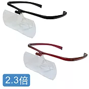 眼鏡式放大鏡 2.3倍黑