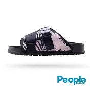 People Footwear - The Lennon Chiller 潮流拖US3粉紅棕旅/ 極黑色
