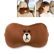 【LINE】FACE 座椅頸靠枕 /午安枕(BROWN熊大)(台灣製)