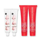 澳洲Organic Island X iNature-保濕滋潤組-木瓜霜(25g)x2+金盞花修復膏(15g)x2