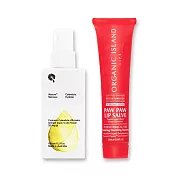 澳洲Organic Island X iNature-保濕滋潤組-木瓜霜(25g)+金盞花潤膚乳(185ml)