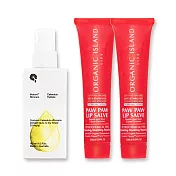 澳洲Organic Island X iNature-保濕滋潤組-木瓜霜(25g)x2+金盞花潤膚乳(185ml)