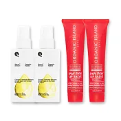 澳洲Organic Island X iNature-保濕滋潤組-木瓜霜(25g)x2+金盞花潤膚乳(185ml)x2