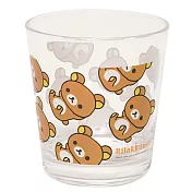 San-X 懶熊悠閒系列透明塑膠水杯。懶熊
