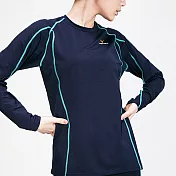 VENEX RECHARGE+ 淑女型 長袖上衣M海軍藍