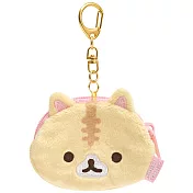 San-X 捲心奶油貓幻想冰淇淋零錢包吊飾。奶油貓