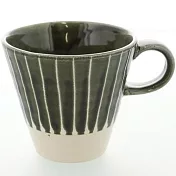 【色釉十草】-日本製美濃燒 綠十草馬克咖啡杯