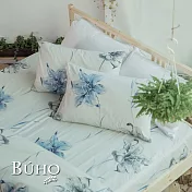 《BUHO》單人二件式精梳純棉床包組 《韶華清雲》