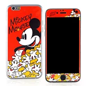 【Disney 】iPhone 6 plus 強化玻璃彩繪保護貼-米奇