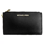 MICHAEL KORS 立體LOGO皮革手拿包-黑色（現貨+預購）黑色