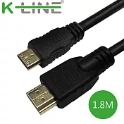 K-Line Mini HDMI to HDMI 4K影音傳輸線( 1.8M/2入組)