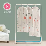 【收納職人】清新花漾霧透可水洗衣物防塵袋收納袋 2入組_90cm彩石