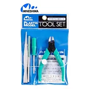 日本製造MINESHIMA小島塑膠模型工具組A-2模型入門工具(斜口鉗.一字起子螺絲刀.銼刀.鑷子)hobby tool日本平行輸入