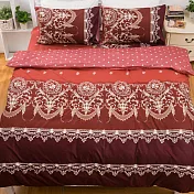 【kokomo’s 扣扣馬】鎮瀾宮大甲媽授權100%精梳棉單人床包二件組-多色-北歐色彩浪漫法國-紅