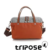tripose 漫遊系列岩紋玩色兩用手提背包 橘色