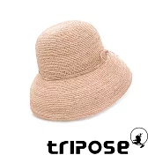 tripose 經典優雅-100%手工Raffia時尚遮陽草帽-帽簷-10cm  棕色
