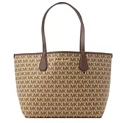MICHAEL KORS 經典防刮滿版托特∕兩用包-卡其咖（現貨+預購）卡其咖