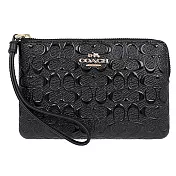 COACH 文字飾牌手拿包-黑色   (現貨+預購)黑色