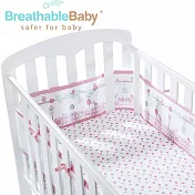 英國 BreathableBaby 透氣嬰兒床圍 全包型 (18430森林花園款) 森林花園