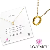 Dogeared Mini Karma 鑲鑽定情戒指造型金色項鍊 迷你款 附原廠盒
