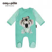 【COQENPATE】法國有機棉乖乖睡套裝組(附帽) - 無尾熊6M