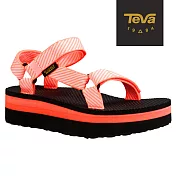 TEVA 美國 女 Flatform Universal 經典織帶厚底涼鞋-US6條紋粉