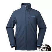 【The North Face】男 APEX 輕量防風軟殼外套M海軍藍