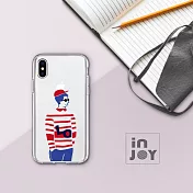 INJOYmall for iPhone 7 / 8 簡約文青情侶男生款透明防摔手機殼 保護殼
